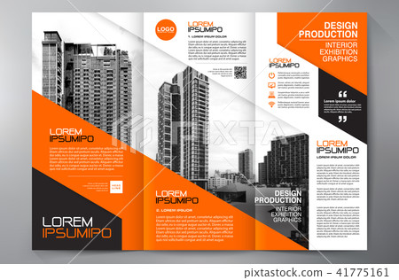 Brochure 3 fold flyer design a4 template. 41775161