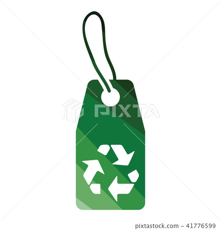 Tag and recycle sign icon Tag and recycle sign icon 41776599