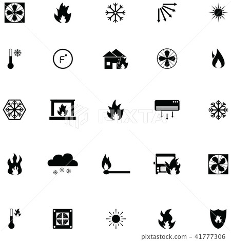 heat icon set 41777306