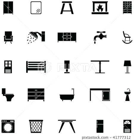 interior icon set - Stock Illustration [41777312] - PIXTA