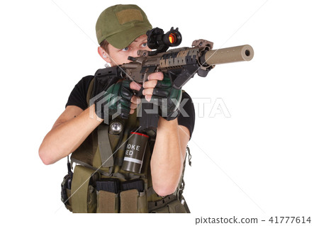 rifleman with M4 carbine 41777614