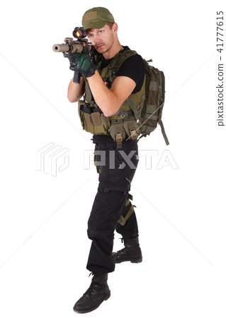 rifleman with M4 carbine 41777615