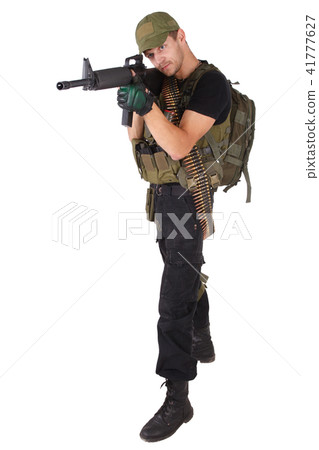 rifleman with m16 rifle 41777627