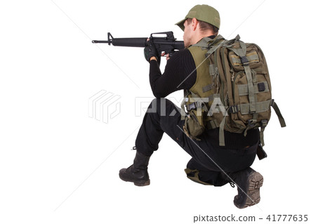 rifleman with m16 rifle 41777635