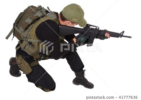 rifleman with m16 rifle 41777636
