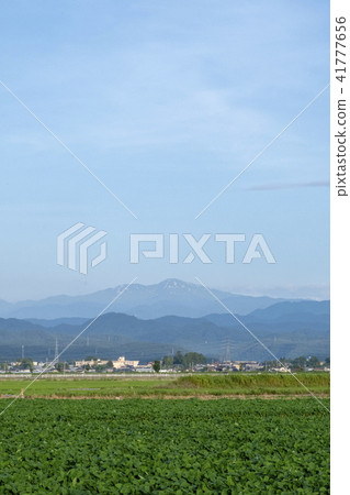 Distant view of Kaga plain and Buddhist mountains Hakusan (Ishikawa prefecture Noumi city July) 03 Distant view of Kaga plain and Buddhist mountains Hakusan (Ishikawa prefecture Noumi city July) 03 41777656