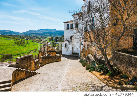 a beautiful view from the old town, Ronda, Spain a beautiful view from the old town, Ronda, Spain 41779344