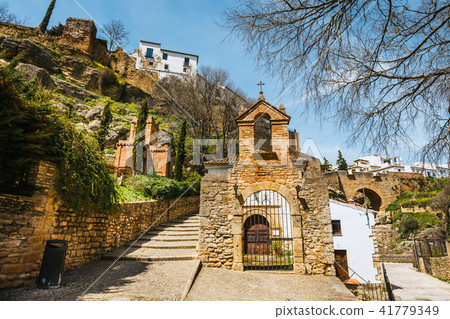historic buildings in old town of Ronda, Spain historic buildings in old town of Ronda, Spain 41779349