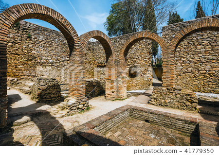 The ruins of the Arab baths in Ronda, Spain 41779350