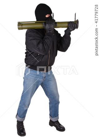 gunman with bazooka grenade launcher gunman with bazooka grenade launcher 41779728