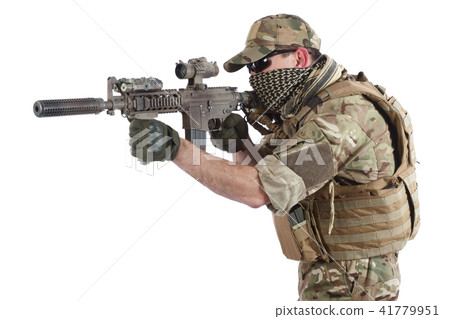 Private Military Contractor with carbine M4 Private Military Contractor with carbine M4 41779951