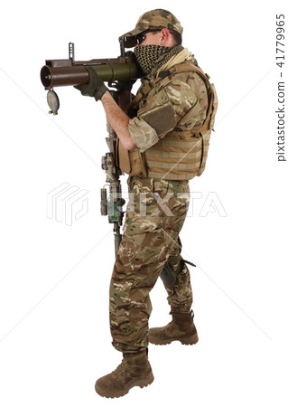 Private Military Contractor with RPG rocket launcher Private Military Contractor with RPG rocket launcher 41779965