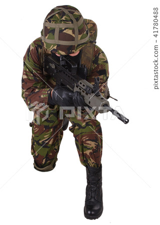 British Army Soldier with assault rifle British Army Soldier with assault rifle 41780488
