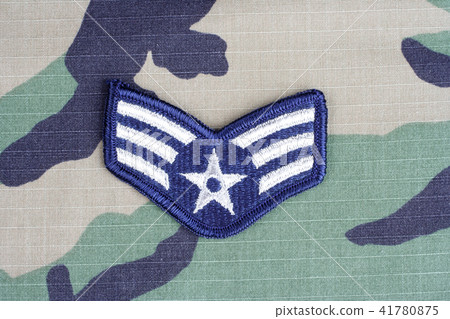 US AIR FORCE Senior Airman rank patch on uniform 41780875