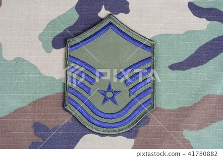 US AIR FORCE Master Sergeant rank patch on uniform 41780882