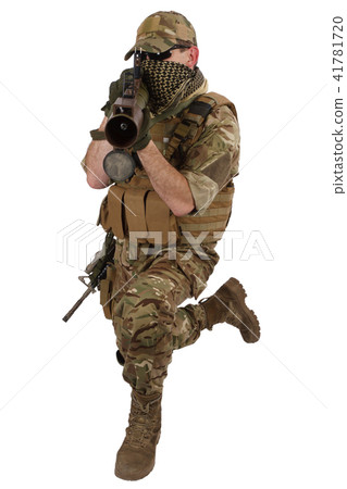 Private Military Contractor with RPG rocket launcher Private Military Contractor with RPG rocket launcher 41781720
