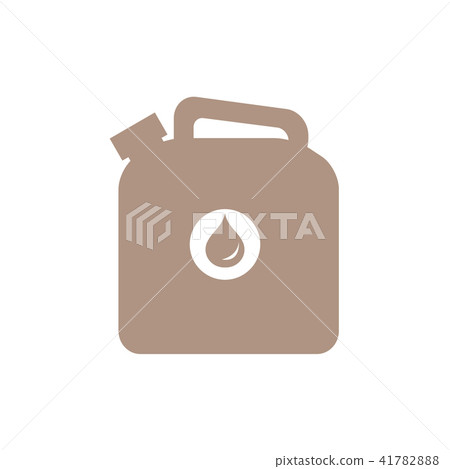 Stylized icon of the canister of gasoline 41782888