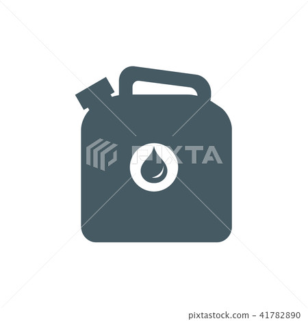 Stylized icon of the canister of gasoline Stylized icon of the canister of gasoline 41782890