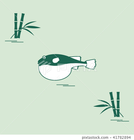 Puffer fish Bamboo. Puffer fish Bamboo. 41782894