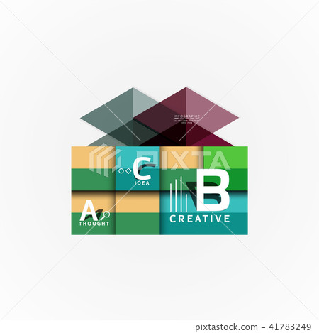 Vector infographic options banner, paper style design Vector infographic options banner, paper style design 41783249