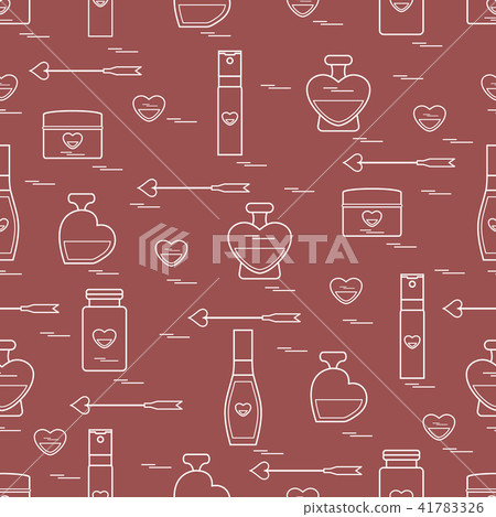 Cute seamless pattern with various accessories for 41783326