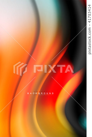 Fluid liquid colors design, colorful marble or plastic wavy texture background, glowing multicolored Fluid liquid colors design, colorful marble or plastic wavy texture background, glowing multicolored 41783414