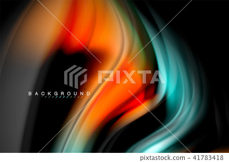 Fluid liquid colors design, colorful marble or plastic wavy texture background, glowing multicolored Fluid liquid colors design, colorful marble or plastic wavy texture background, glowing multicolored 41783418