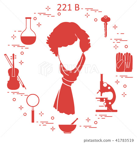 Private detective Sherlock Holmes with variety Private detective Sherlock Holmes with variety 41783519