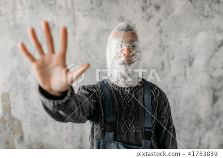 Autistic pulls out his hand, autism syndrome 41783839