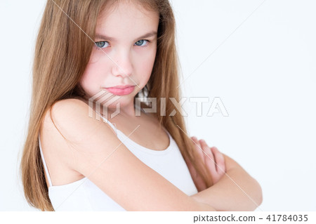 emotion hurt look offended capricious kid girl emotion hurt look offended capricious kid girl 41784035