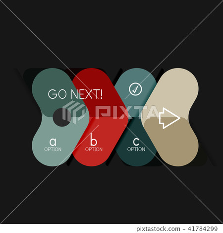 Flat design geometric infographics, arrow shape vector sticker or label, price tags, offer promotion Flat design geometric infographics, arrow shape vector sticker or label, price tags, offer promotion 41784299
