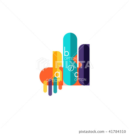 Abstract lines geometric infographic layoutAbstract lines geometric infographic layout, data 41784310