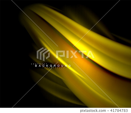Neon glowing wave, magic energy and light motion background. Vector wallpaper template Neon glowing wave, magic energy and light motion background. Vector wallpaper template 41784783