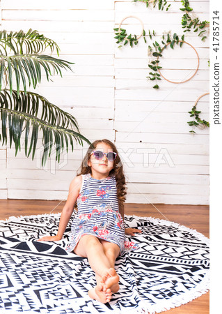 Little girl in vacation Little girl in vacation 41785714
