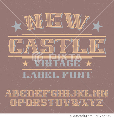 Vintage label typeface Vintage label typeface 41785859