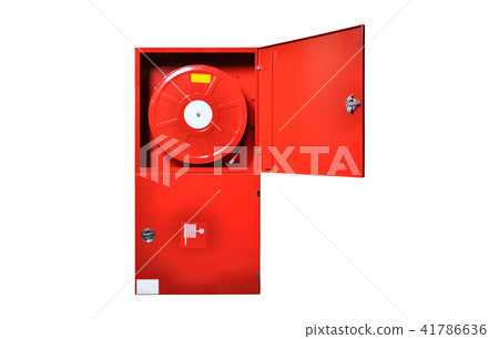 Red fire cabinet 41786636