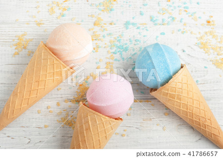 bath bombs in waffle cones 41786657