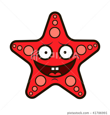 Starfish in flat style. 41786991