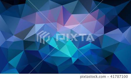 vector polygonal triangle background neon blue - Stock Illustration ...