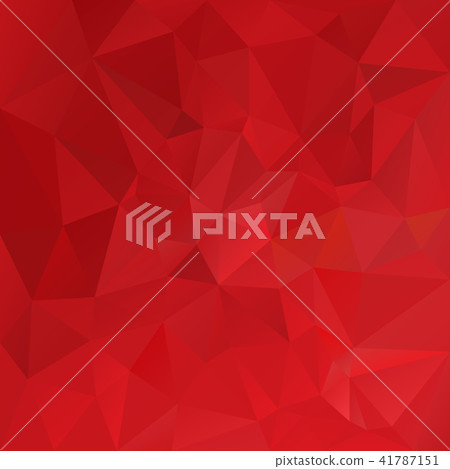 vector polygonal triangle background vibrant red 41787151