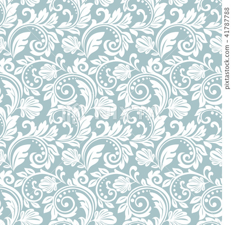 Floral pattern. Wallpaper baroque, damask. 41787788