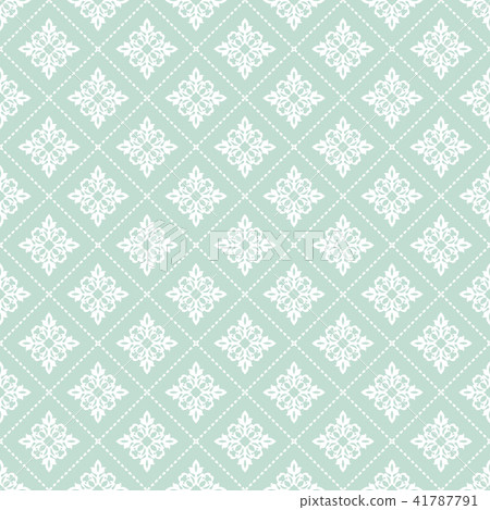 Floral pattern. Wallpaper baroque, damask. 41787791