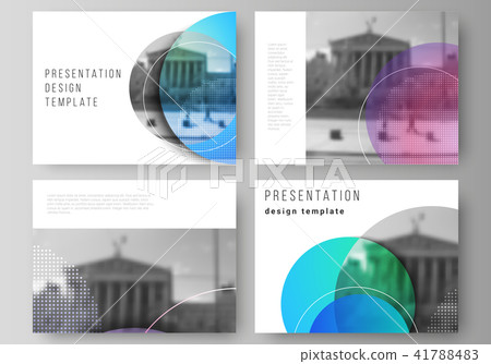 The minimalistic abstract vector illustration of the editable layout of the presentation slides The minimalistic abstract vector illustration of the editable layout of the presentation slides 41788483
