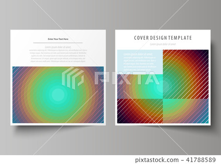 Business templates for square design brochure, magazine, flyer. Leaflet cover, vector layout 41788589