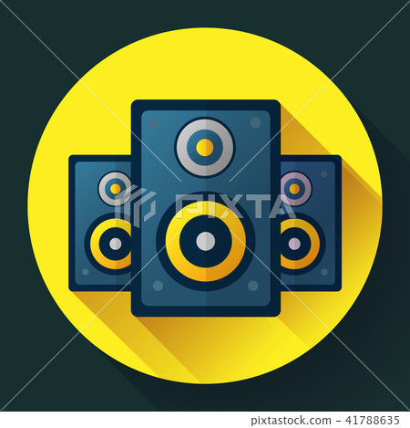 Audio music icon and media Speaker icon Audio music icon and media Speaker icon 41788635