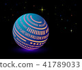 stylish beautiful globe design with letters 41789033