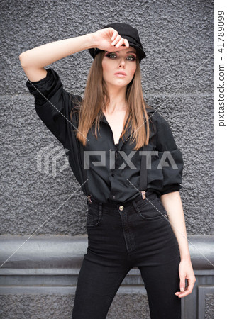 Beautiful girl on the street. Beautiful girl on the street. 41789099