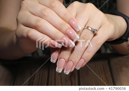 Hands with beautiful manicure 41790036