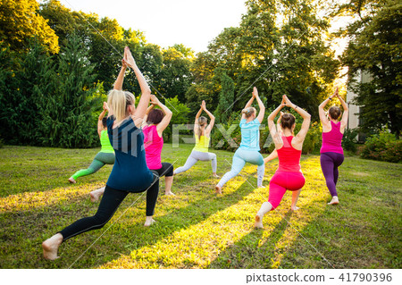 Yoga on a nature Yoga on a nature 41790396