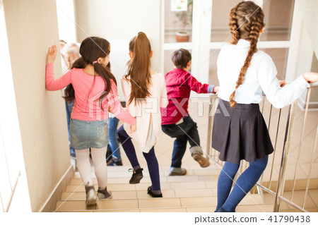 Pupils going on break Pupils going on break 41790438